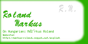 roland markus business card